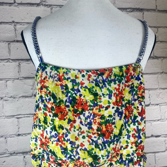 Cabi Floral Adjustable Waist Boho Romper Playsuit size Small - Picture 8 of 12